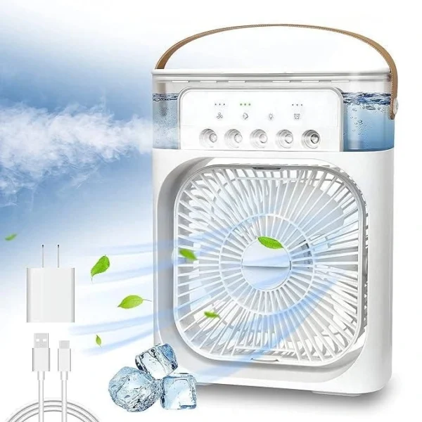 Mini Air Cooler LED Night Light Portable